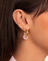 Pendientes Aro Carmen True Rose Baño Oro