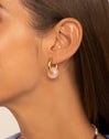 Carmen True Rose Gold Hoop Earrings