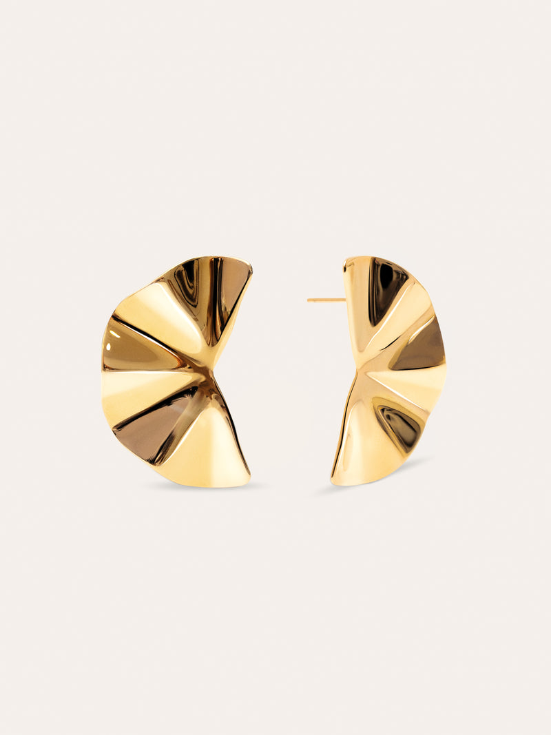 Pendientes Amara Acero Baño Oro
