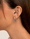 Mini Pipe Hoop Earrings