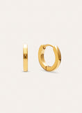 10mm Hoop Earrings Steel Gold Plated
