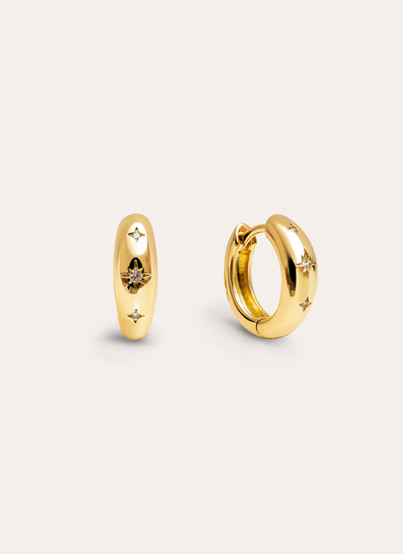 Astra S Gold Earrings 