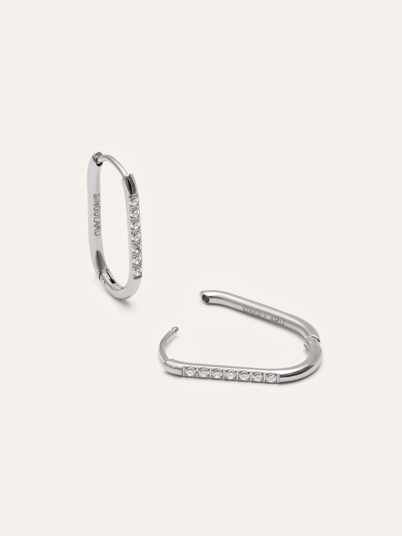 Bibi Stainless Steel Hoop Earrings