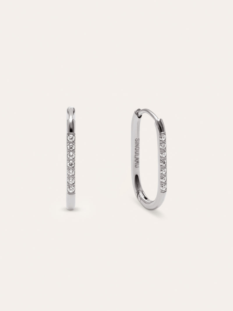 Bibi Stainless Steel Hoop Earrings