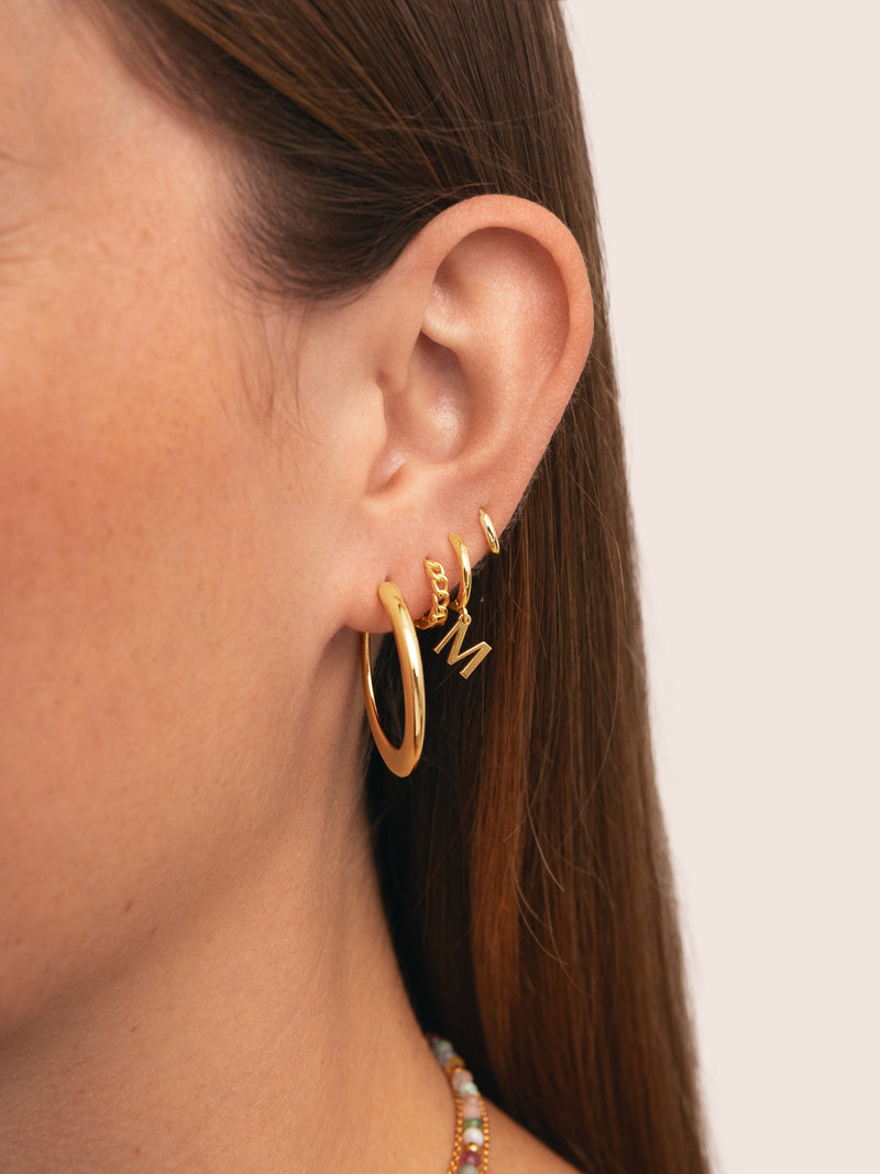 Pendientes Aro Cenit Baño Oro