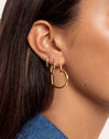 Cuore Gold Hoop Earrings