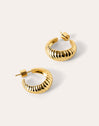 Dune Gold Hoop Earrings 