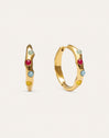 Gina Steel Gold-Plated Hoop Earrings