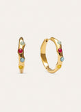 Gina Steel Gold-Plated Hoop Earrings