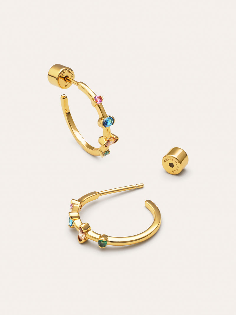 Pendientes Aro Leonor Baño Oro