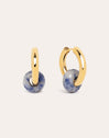 Carmen True Marine Gold Hoop Earrings