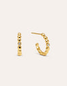 Pebble Spark Gold Hoop Earrings