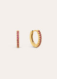 Pendientes Aro Raspberry Baño Oro