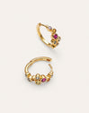 Aro Rainbow Bubbles S Gold Earrings