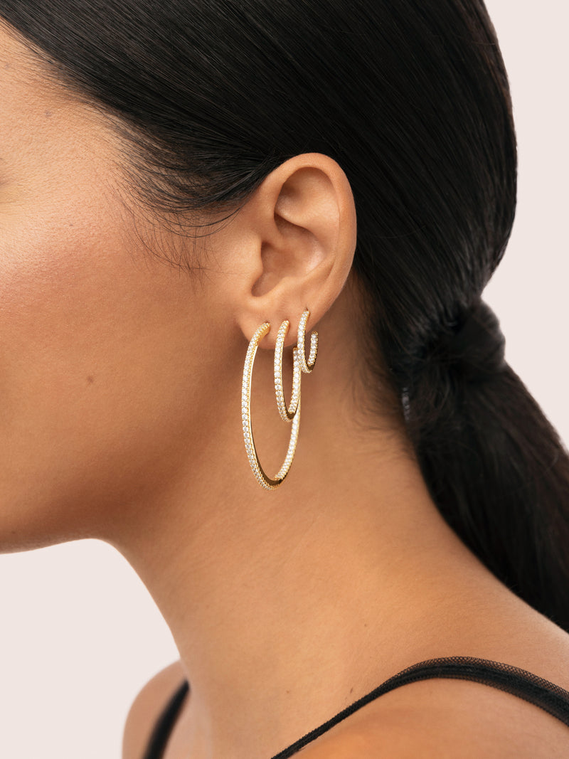 Pendientes Aro Scarlett M Baño Oro