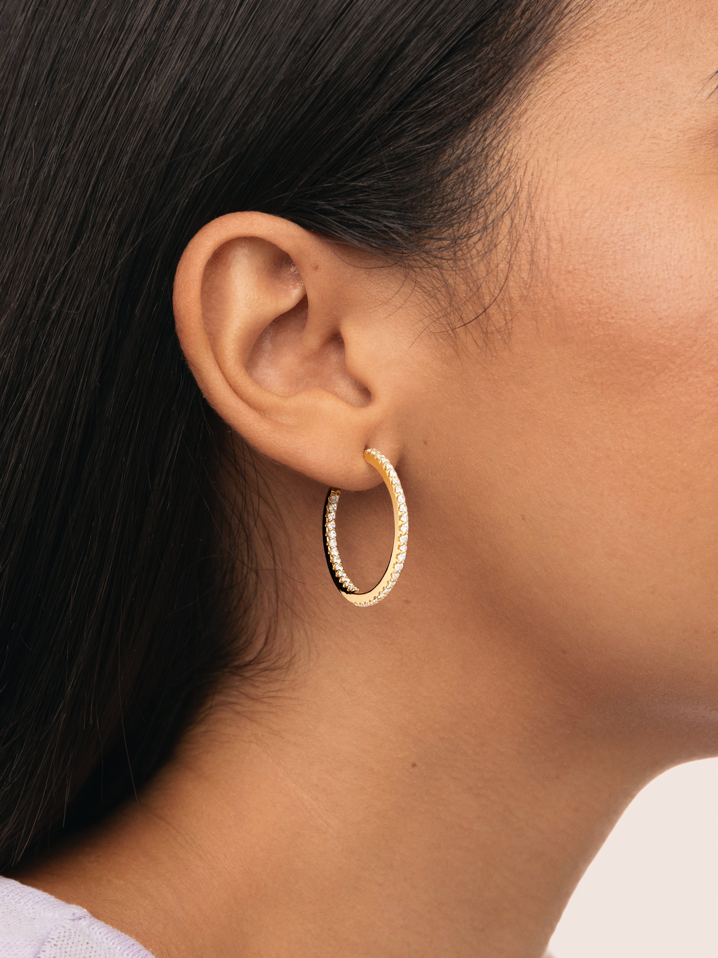 Pendientes Aro Scarlett M Baño Oro
