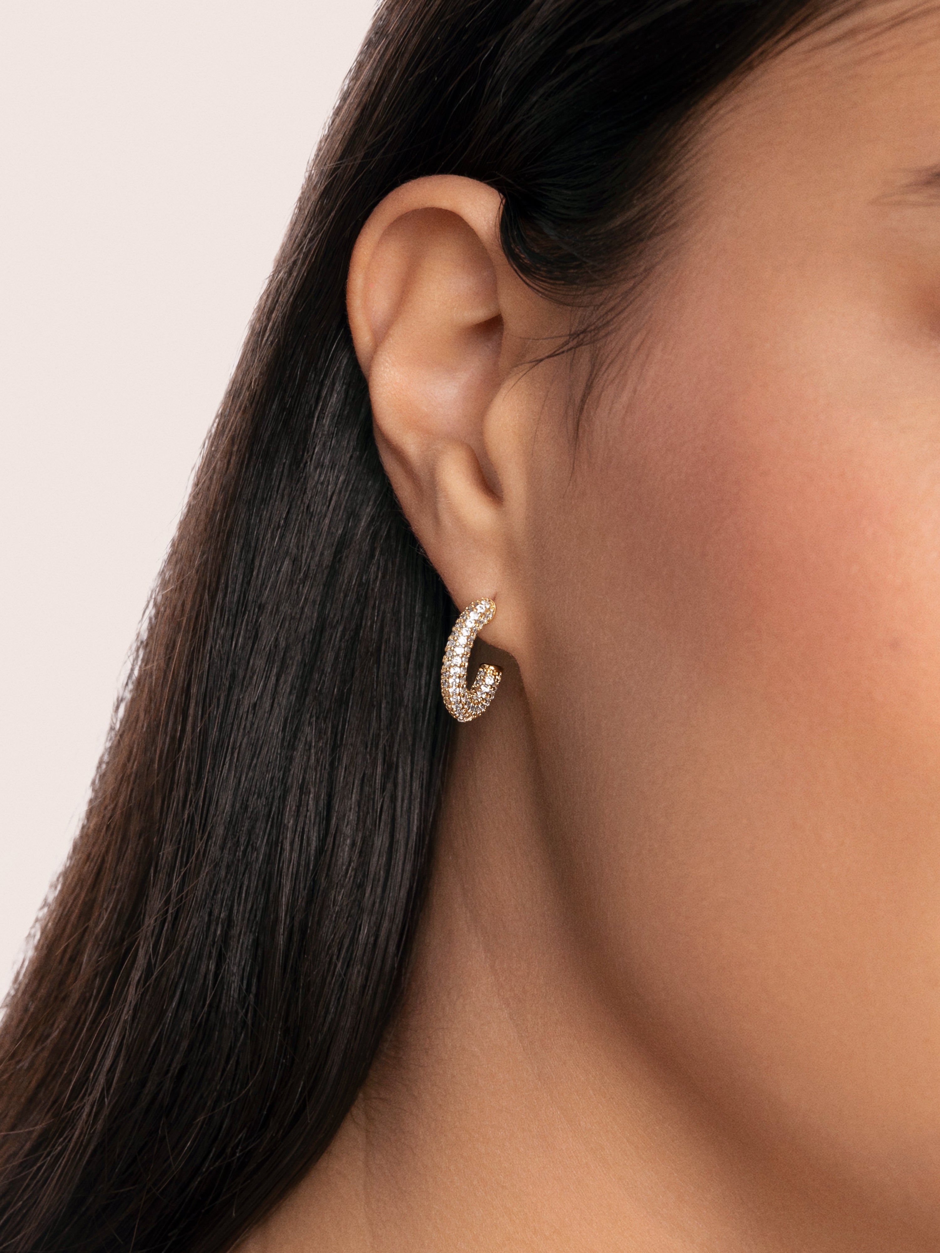 Vida Gold Hoop Earrings 