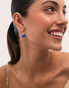 Pendientes Aro Santorini Stone Baño Oro