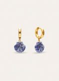Pendientes Aro Santorini Stone Baño Oro