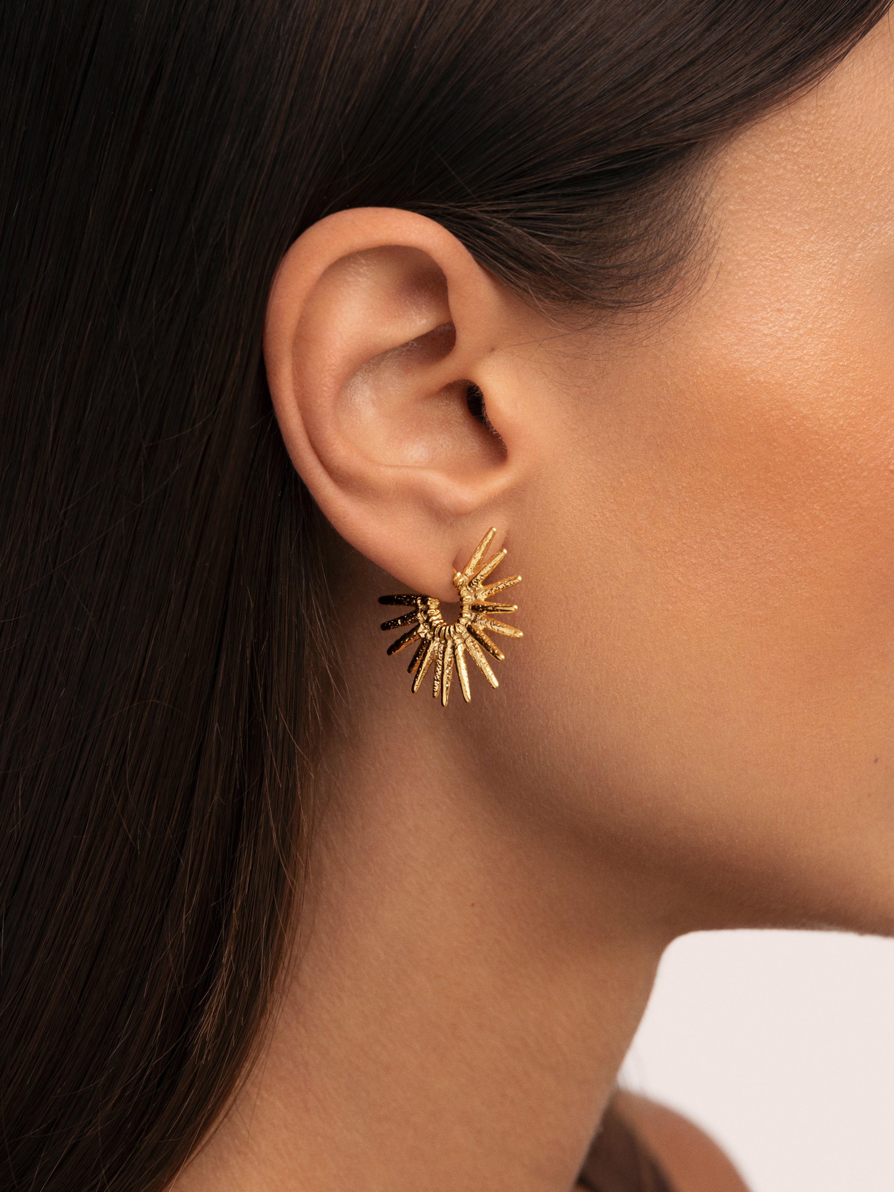 Solstice Beam Stainless Steel Earrings 