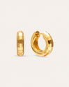 Pendientes Aro Serpenta Baño Oro