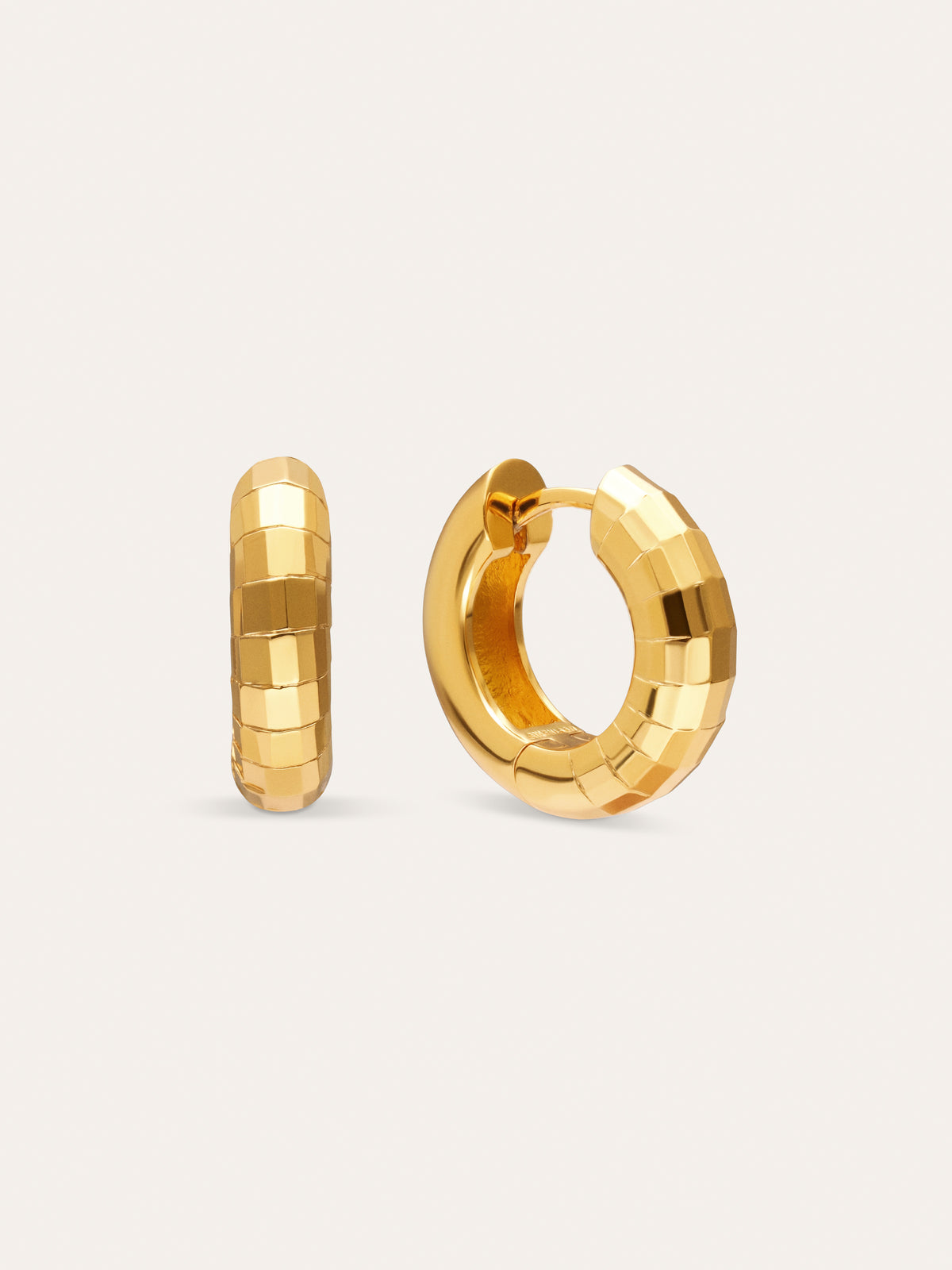 Pendientes Aro Serpenta Baño Oro