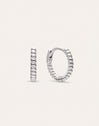 Hoop Earrings Twist Steel