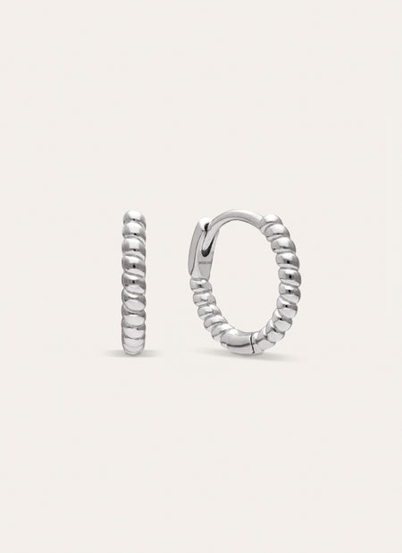 Pendientes Aro Twist Acero