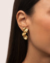 Aurea Stainless Steel Gold Earrings