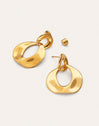 Azores Sister Earrings Stainless Steel 18kt Gold Plated
