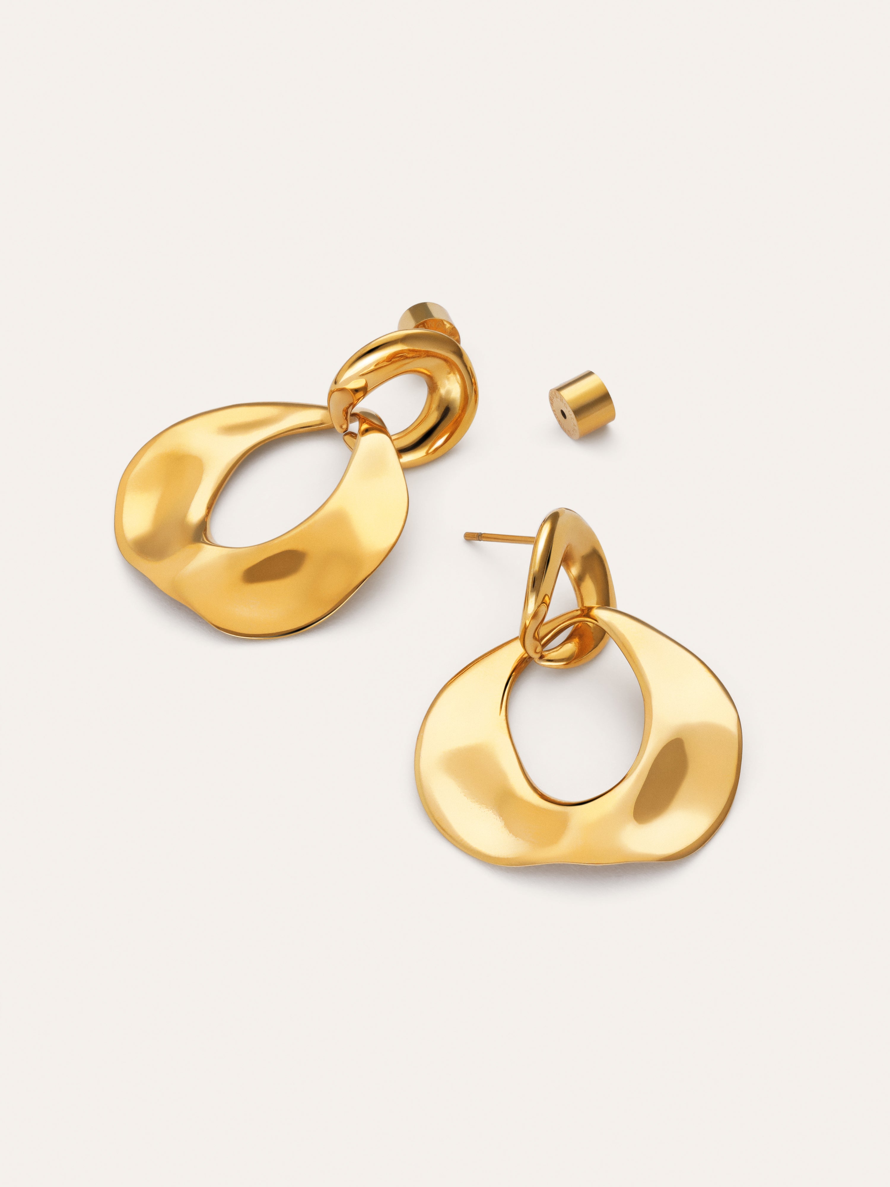 Azores Sister Earrings Stainless Steel 18kt Gold Plated