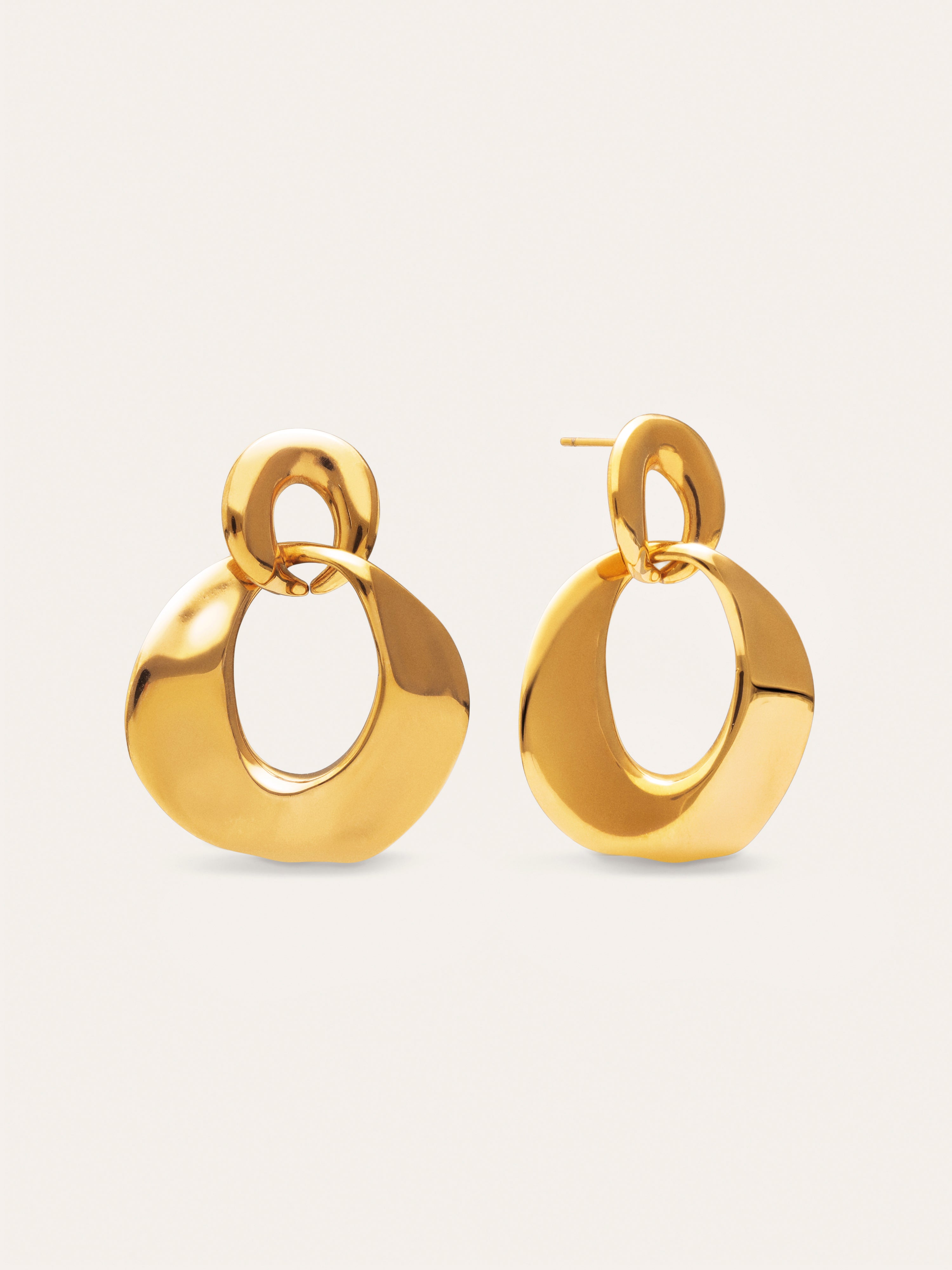 Azores Sister Earrings Stainless Steel 18kt Gold Plated