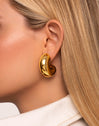 Ballon Stainless Steel Gold Earrings