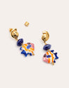 Pendientes Blue Fish Acero Baño Oro
