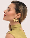 Botanic Stainless Steel Gold Earrings