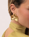 Botanic Stainless Steel Gold Earrings