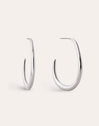 Bulky Stainless Steel Hoop Earrings