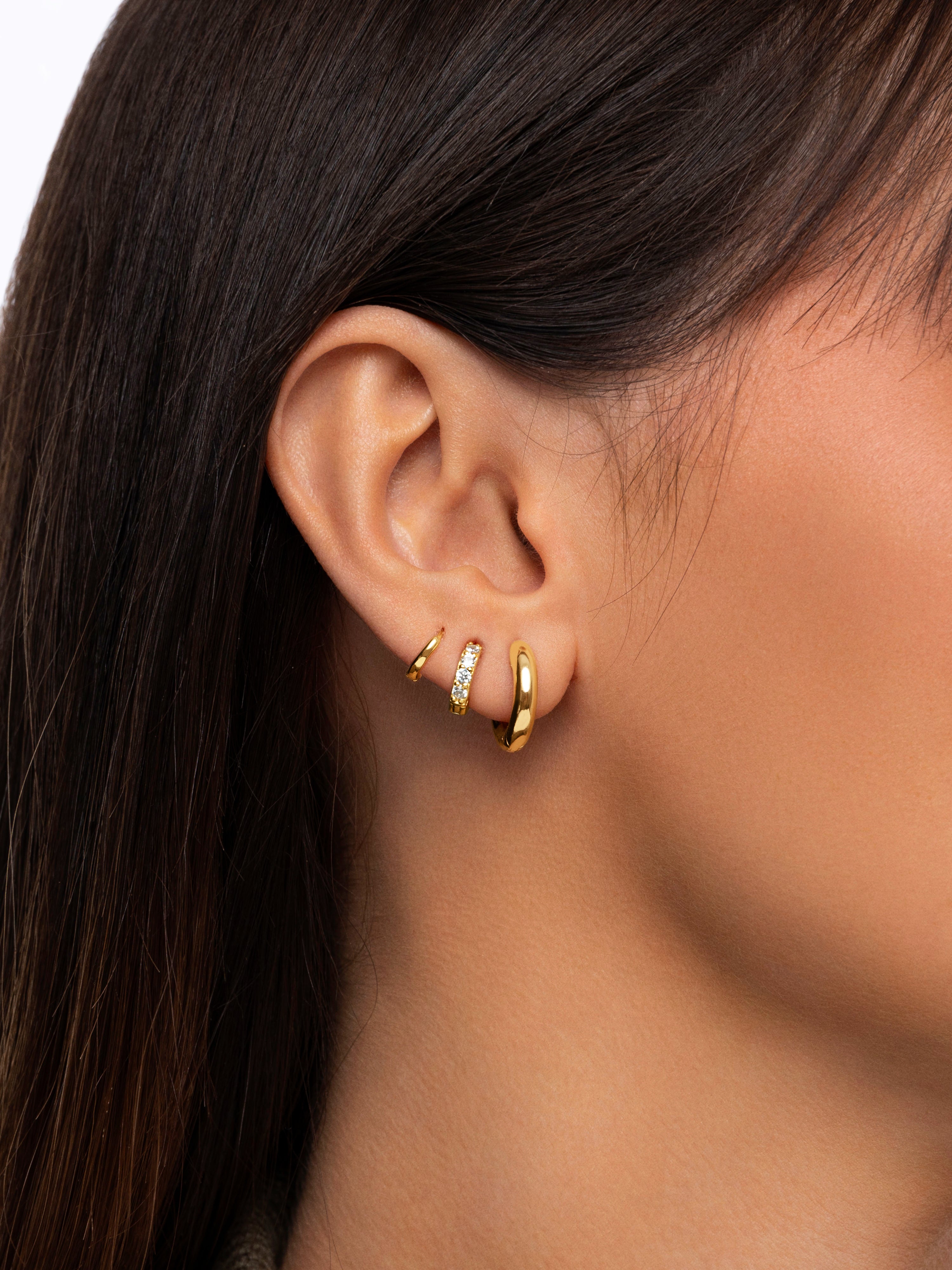 Klein 7 Gold Hoop Single Earring