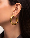 Cairo Hoop Gold Earrings