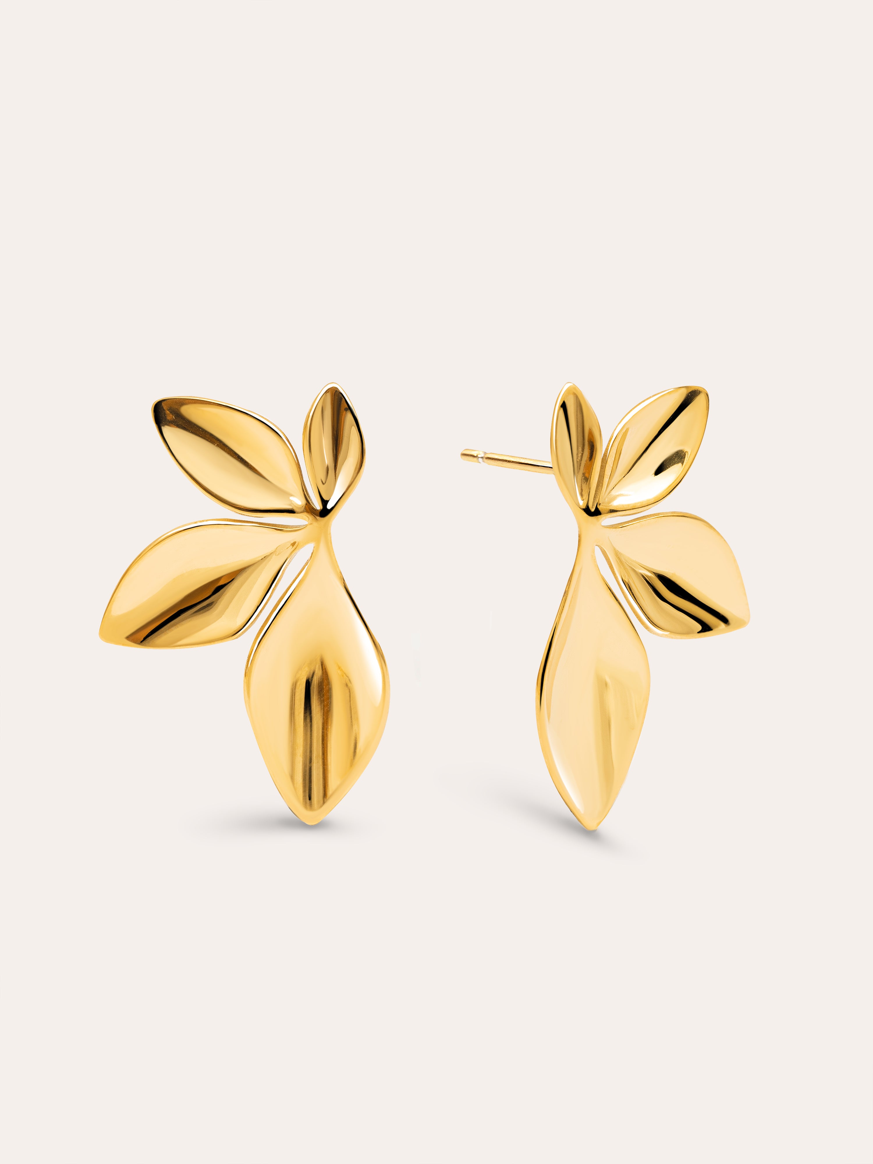 Camila Stainless Steel Gold Earrings