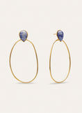Catalina Oval Earrings Steel Gold Plated