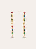 Earrings Cascade Colors 18kt Gold Plated