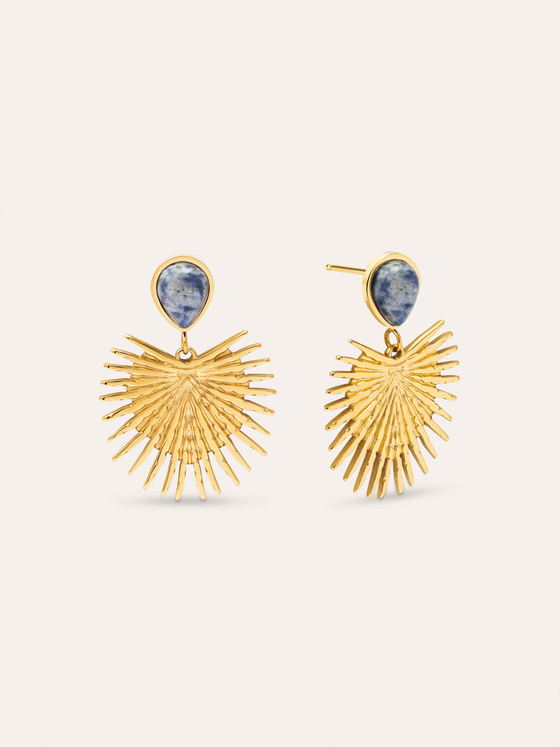 Pendientes Catalina Acero Baño Oro