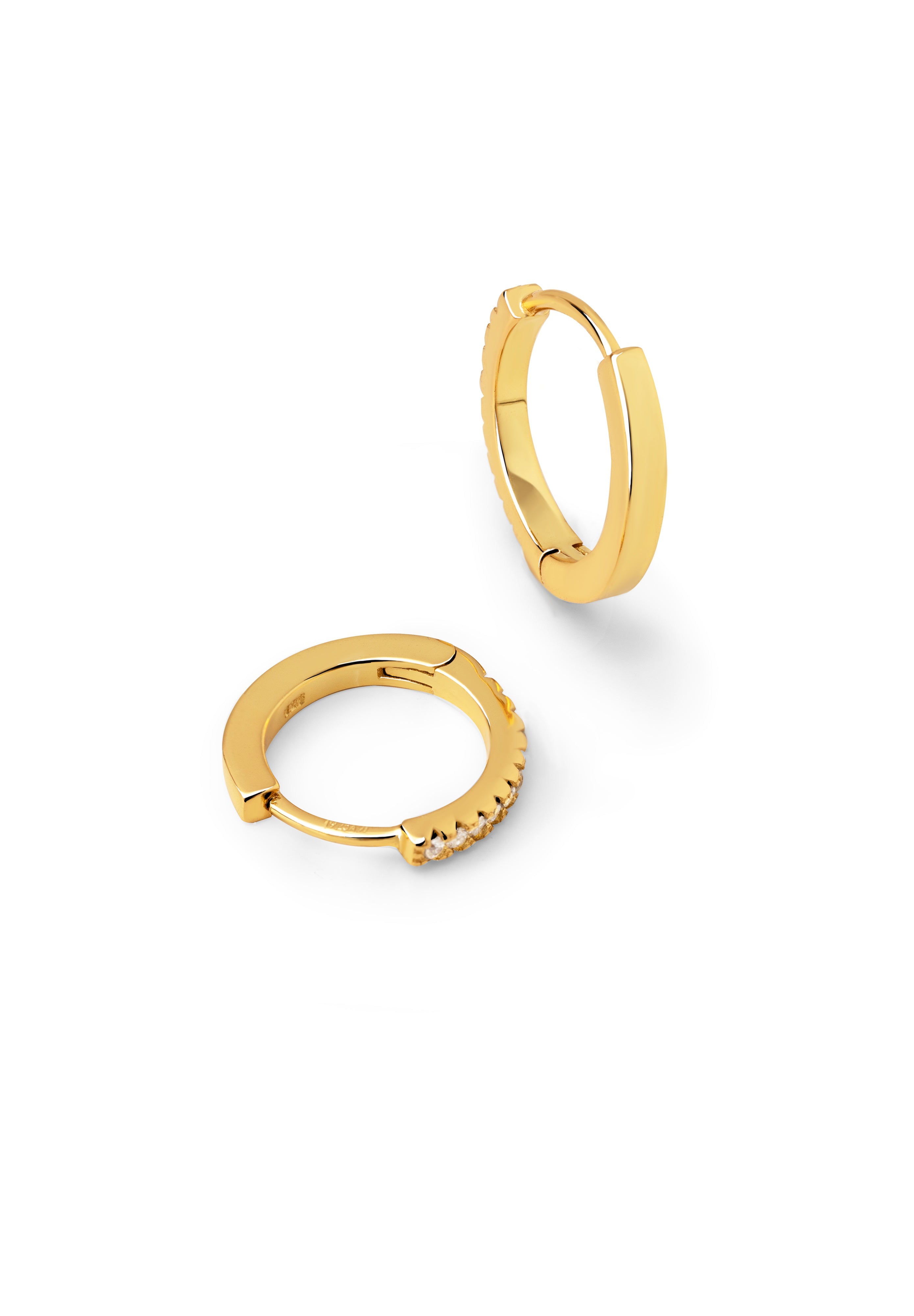 Cleo L Gold Hoop Earrings