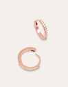 Cleo L Rose Gold Hoop Earrings