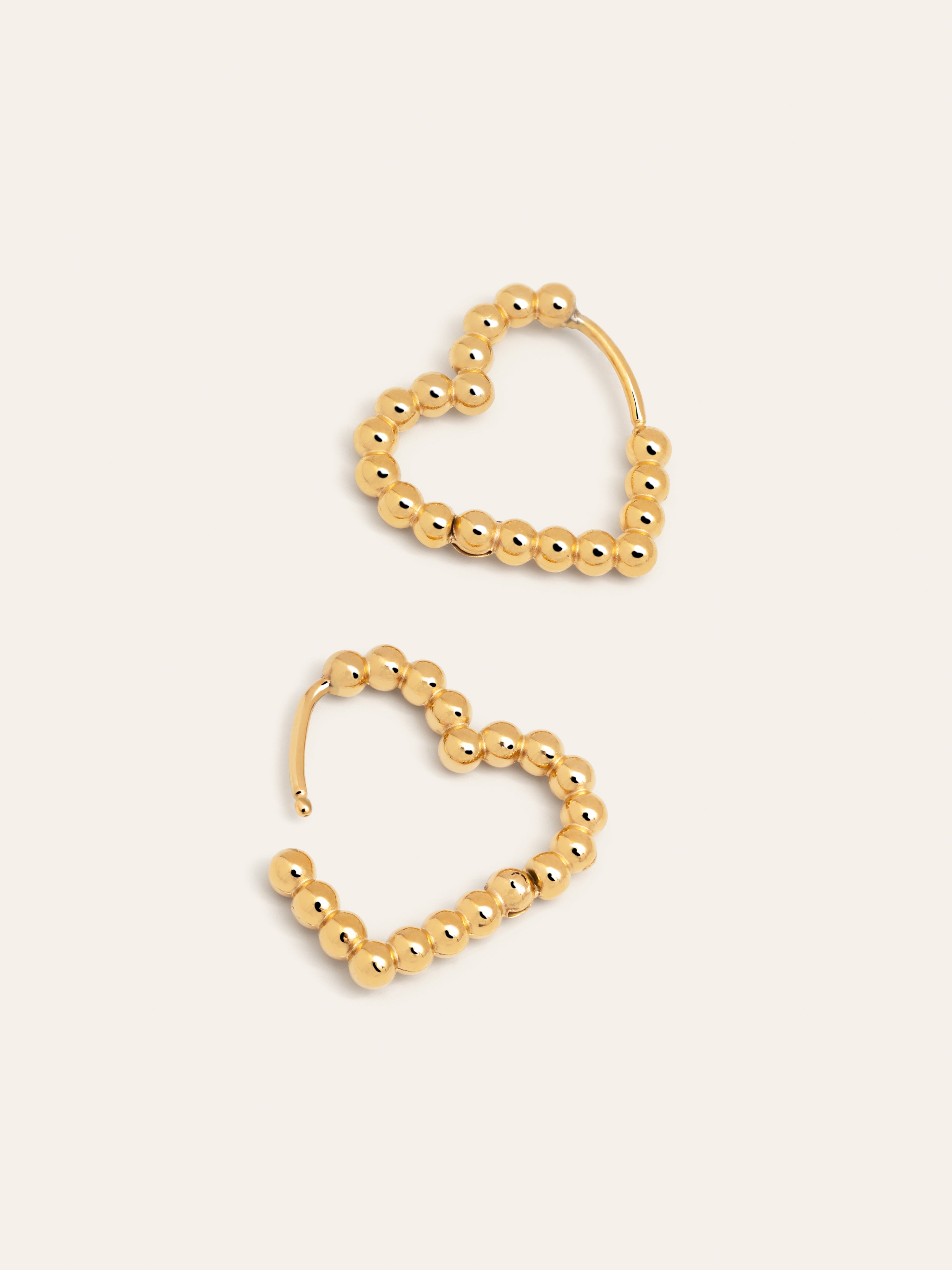 Heart Dots Stainless Steel Earrings 