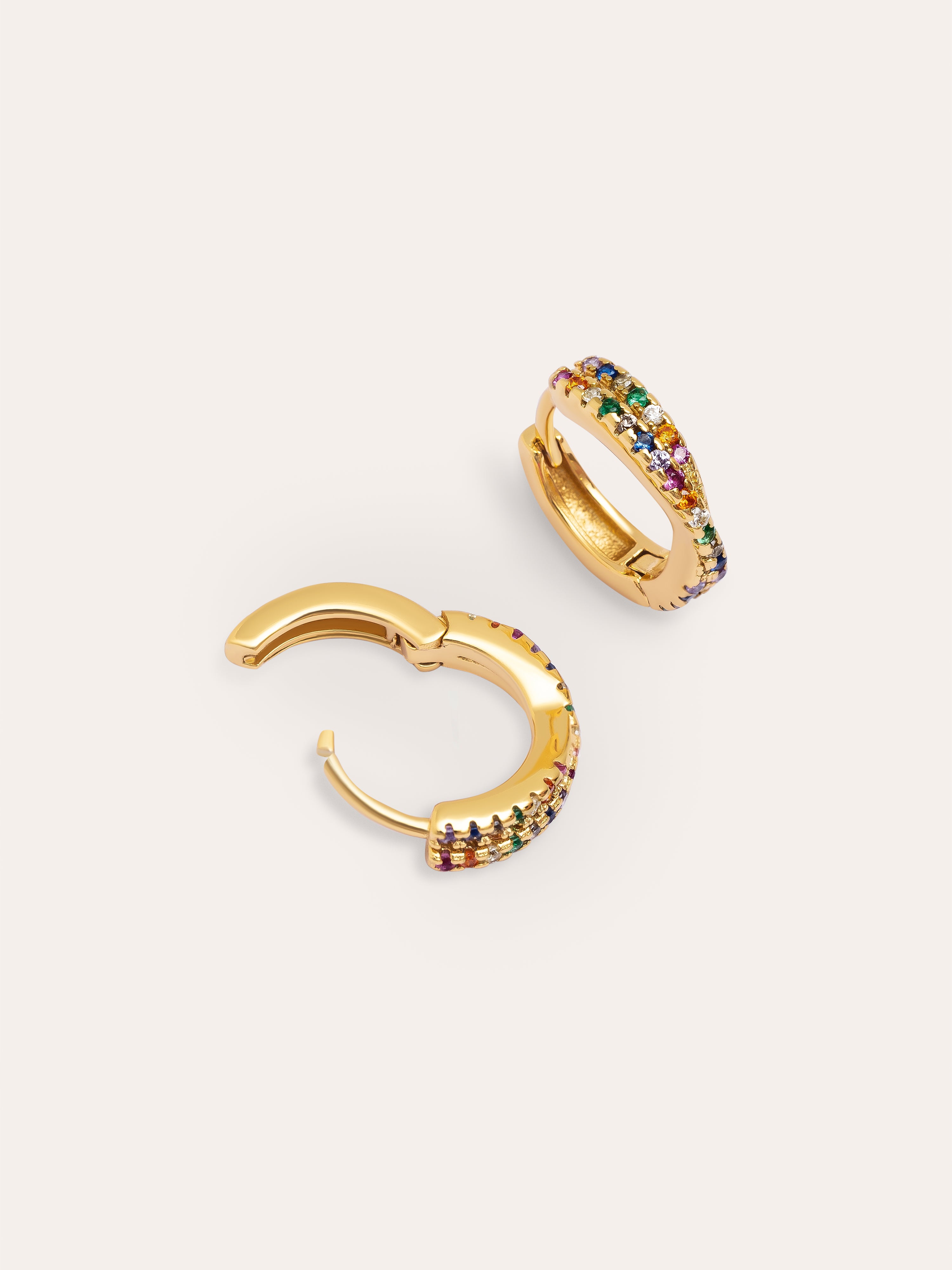 Cross Colors Gold Hoop Earrings