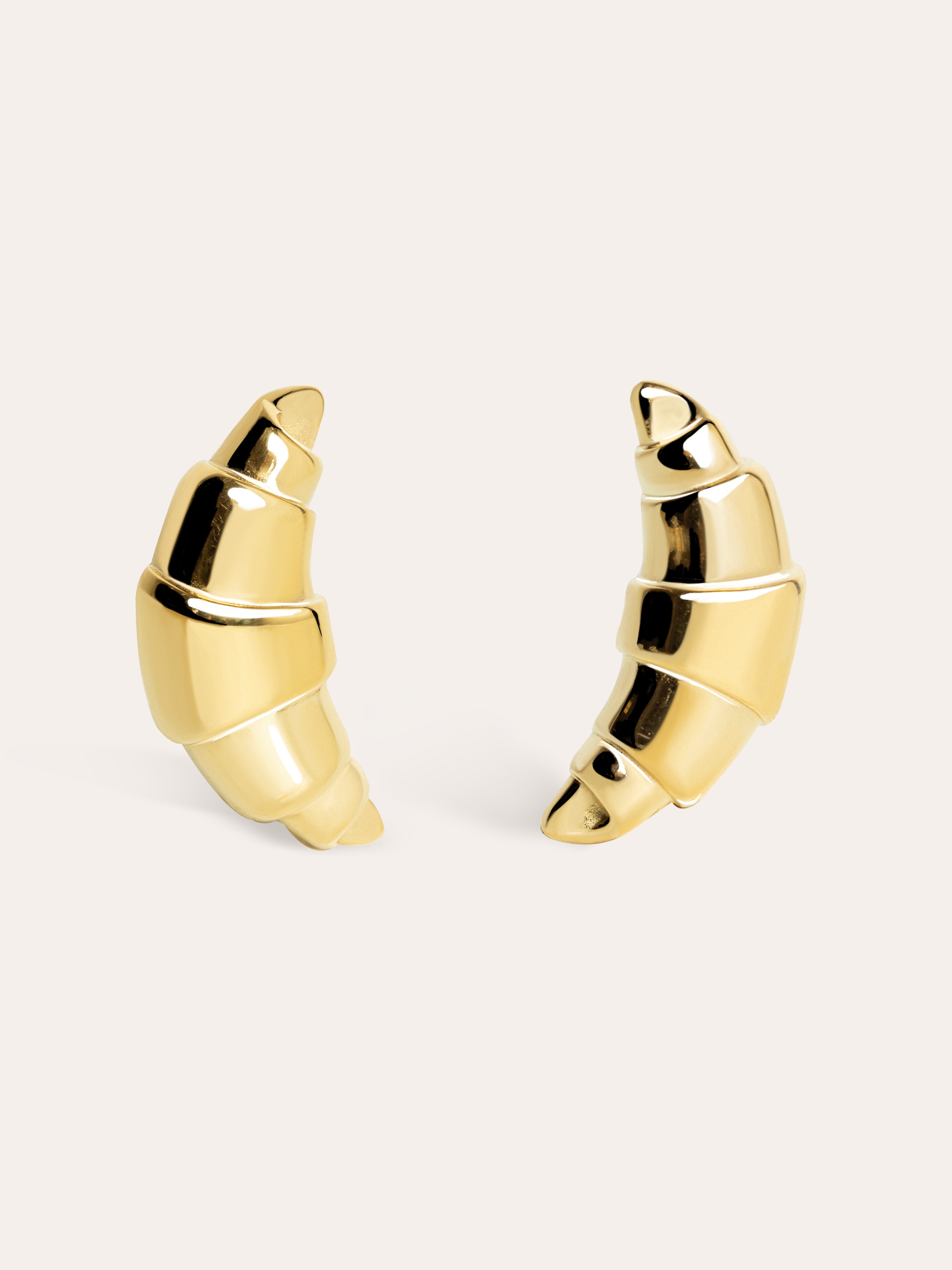  Croissant Gold Earrings