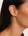 Drop Pink Gold Earrings