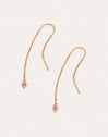 Drop Pink Gold Earrings